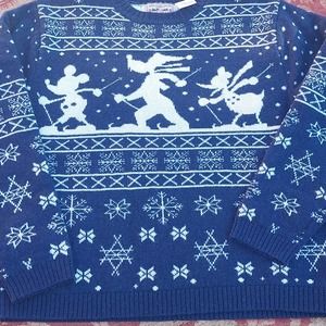 Adventure ahead Best Brand Disney Store Wool SKI sweater Goofy Donald & Mickey
